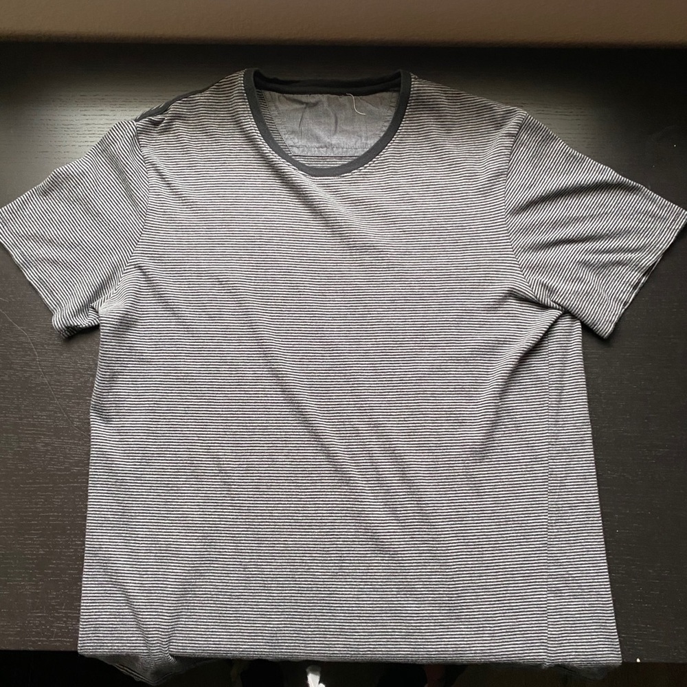 Calvin Klein Striped T Shirt (Black)